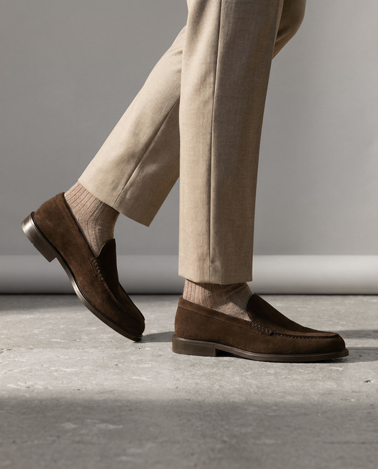 Mocassino in Vitello Scamosciato