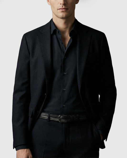 Cintura in pelle stampata