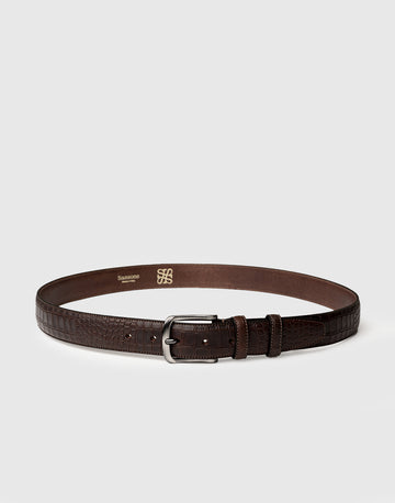 Cintura in vitello coccodrillo