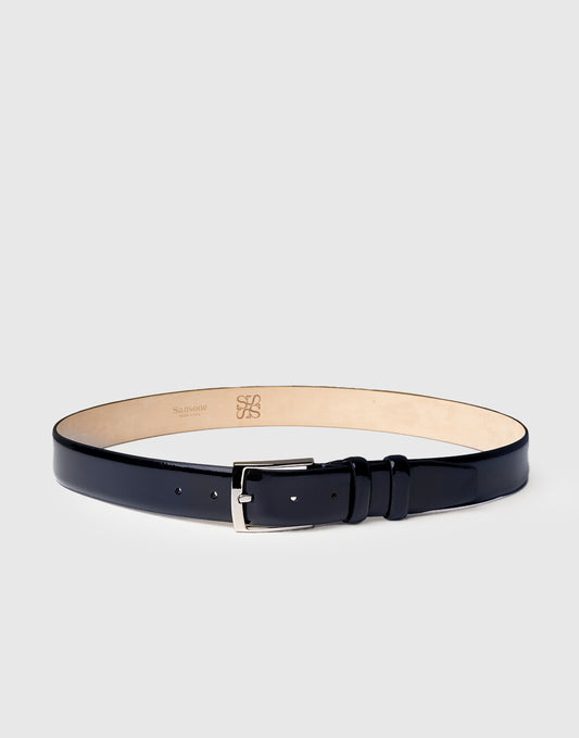 Cintura in pelle lucida