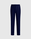 Completo monopetto in lana 21 Micron Montecarlo blu navy