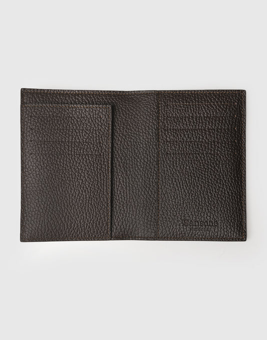 Portapassaporto in pelle martellata