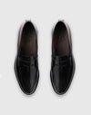 Mocassino penny loafer in pelle nera