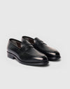 Mocassino penny loafer in pelle nera