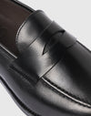 Mocassino penny loafer in pelle nera
