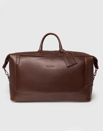 Borsone in Pelle di Vitello Tamponata a Mano