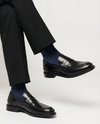 Calze Uomo Lunghe a Costina in Cotone e Cashmere