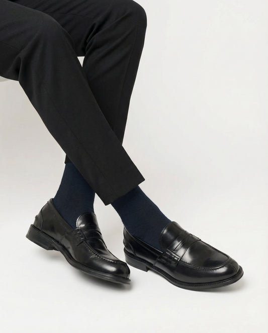 Calza uomo rasata in filo di Scozia