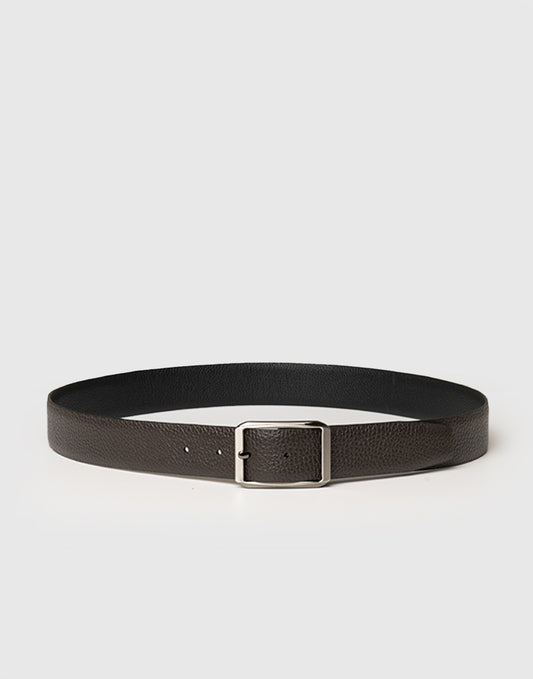 Cintura in pelle bottolata reversibile